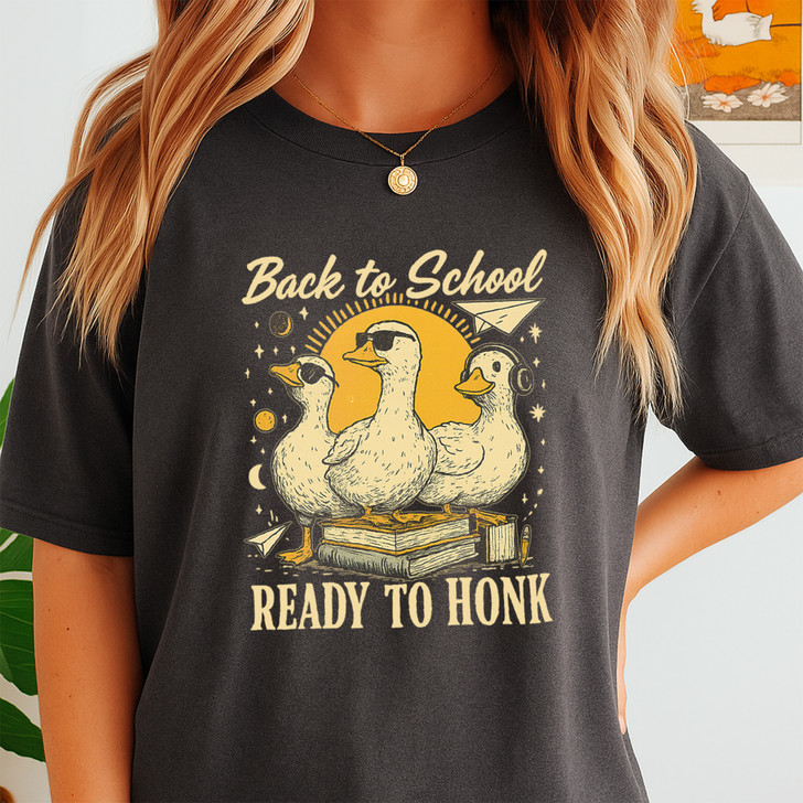 Ready To Honk Silly Goose Back To School Teacher Shirt Adult T Shirt S-5XL