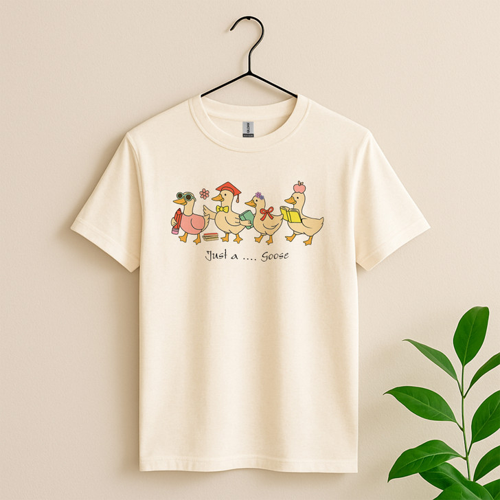 Custom Grade Goose Preppy Floral Teacher Shirt Adult T Shirt S-5XL