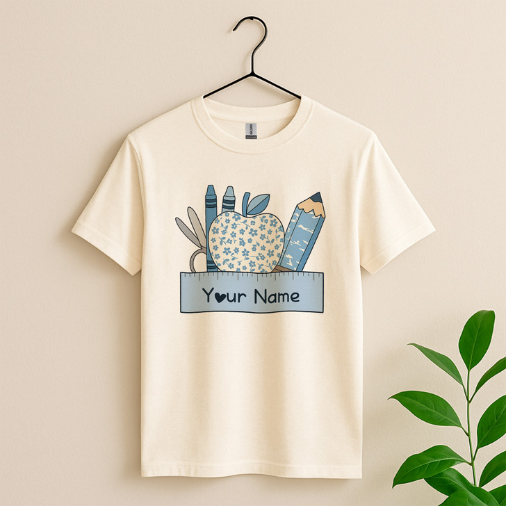 Custom Teacher Back To School Appreciation Shirt Adult T Shirt S-5XL