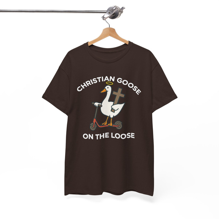 Christian Goose On The Loose Funny Faith Shirt Adult T Shirt S-5XL