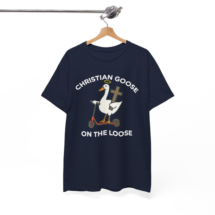 Christian Goose On The Loose Funny Faith Shirt Adult T Shirt S-5XL