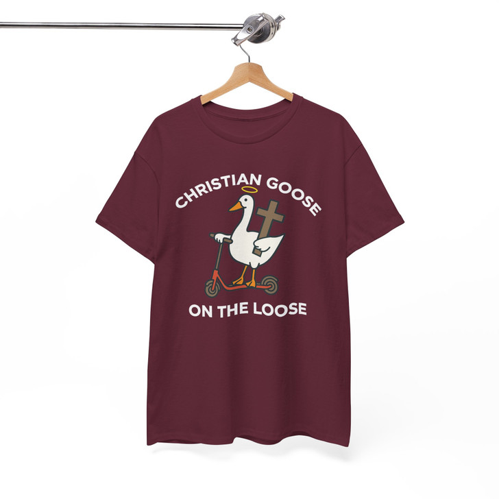 Christian Goose On The Loose Funny Faith Shirt Adult T Shirt S-5XL