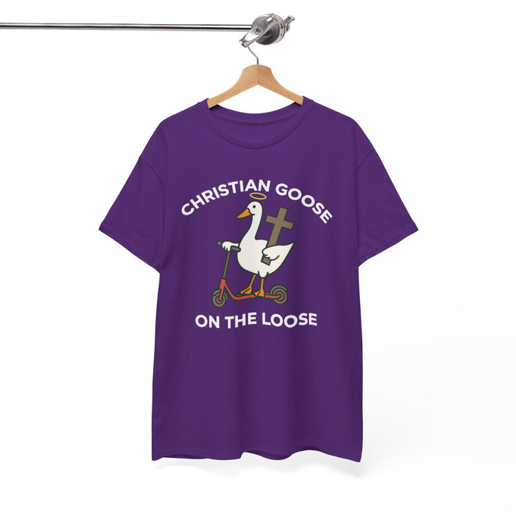Christian Goose On The Loose Funny Faith Shirt Adult T Shirt S-5XL