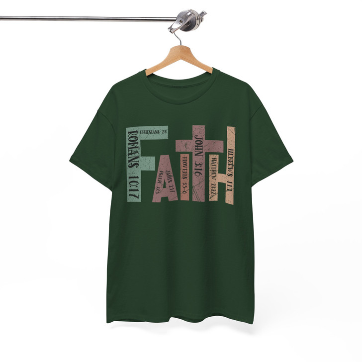 Retro Faith Christian Cross Bible Verse Shirt Adult T Shirt S-5XL