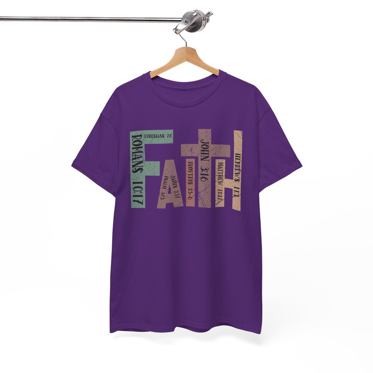 Retro Faith Christian Cross Bible Verse Shirt Adult T Shirt S-5XL