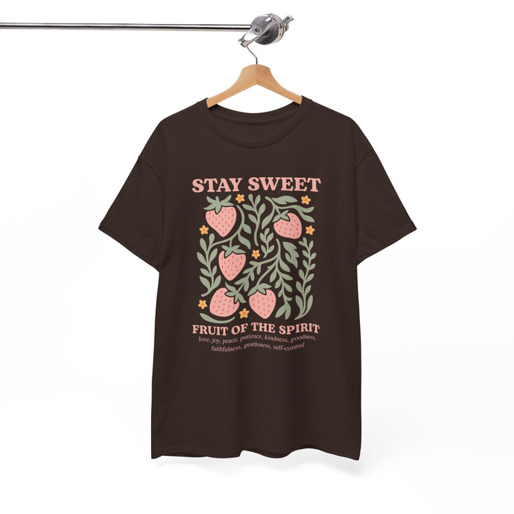 Boho Christian Strawberry Fruits Of The Spirit Shirt Adult T Shirt S-5XL