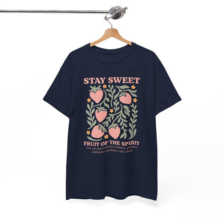Boho Christian Strawberry Fruits Of The Spirit Shirt Adult T Shirt S-5XL