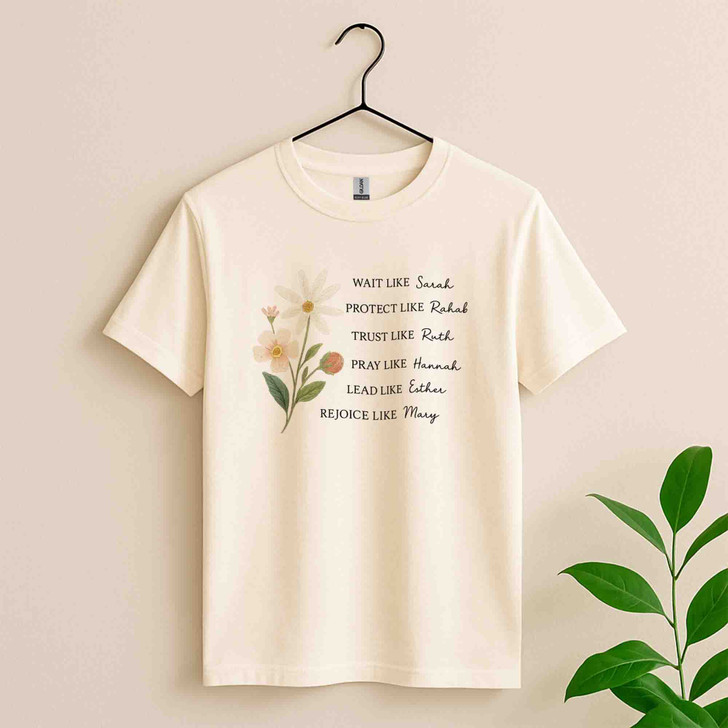 Wait Like Sarah Faith Christian Shirt Adult T Shirt S-5XL