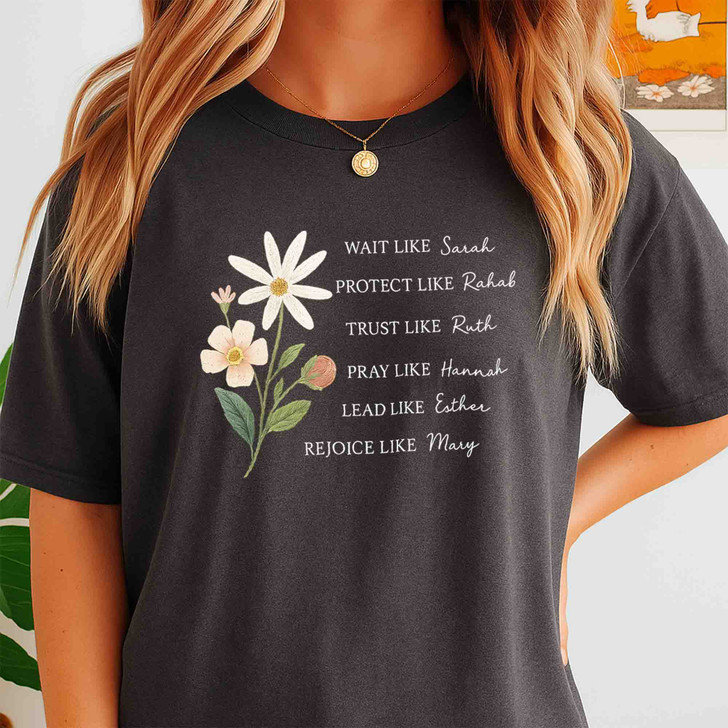 Wait Like Sarah Faith Christian Shirt Adult T Shirt S-5XL
