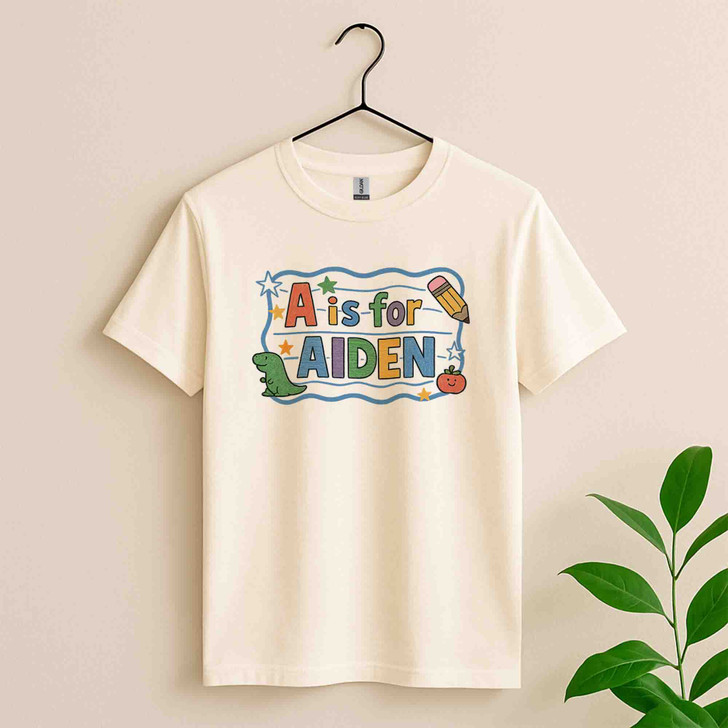 Custom Name Toddler Back To School Boys Shirt Adult T Shirt S-5XL