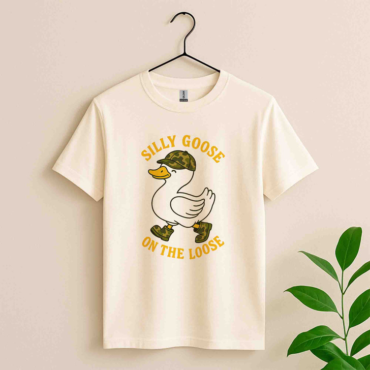 Silly Goose On The Loose Funny Kids Shirt Adult T Shirt S-5XL