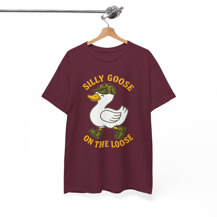 Silly Goose On The Loose Funny Kids Shirt Adult T Shirt S-5XL