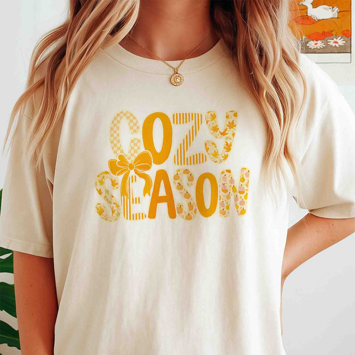 Preppy Cozy Season Fall Vibes Shirt Adult T Shirt S-5XL