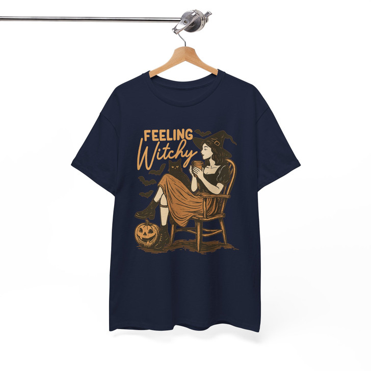 Feeling Witchy Halloween Spell Shirt Adult T Shirt S-5XL