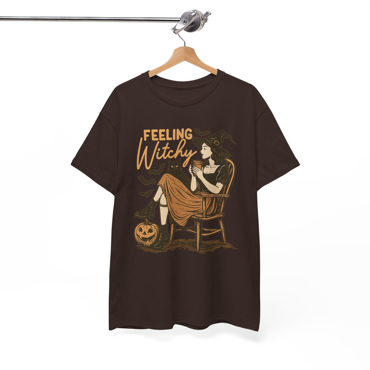 Feeling Witchy Halloween Spell Shirt Adult T Shirt S-5XL