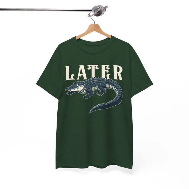 Later Gator Funny Retro Alligator Shirt Adult T Shirt S-5XL