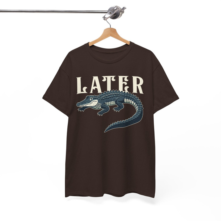 Later Gator Funny Retro Alligator Shirt Adult T Shirt S-5XL