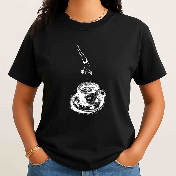 Coffee Lover Caffeine Addict Barista Gift Shirt Adult T Shirt S-5XL