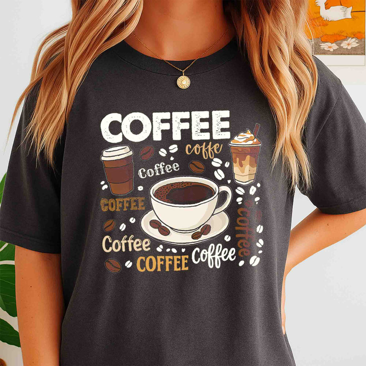 Retro Coffee Lover Funny Barista Shirt Adult T Shirt S-5XL