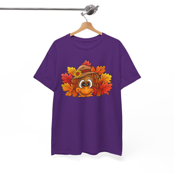 Cute Turkey Thanksgiving Funny Fall Shirt Adult T Shirt S-5XL