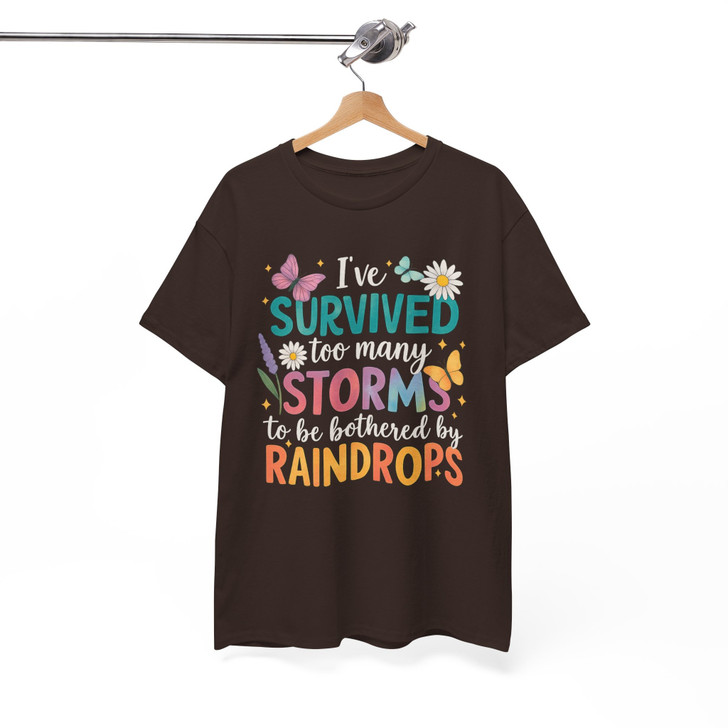Ive Survived Too Many Storms Quote Shirt Adult T Shirt S-5XL