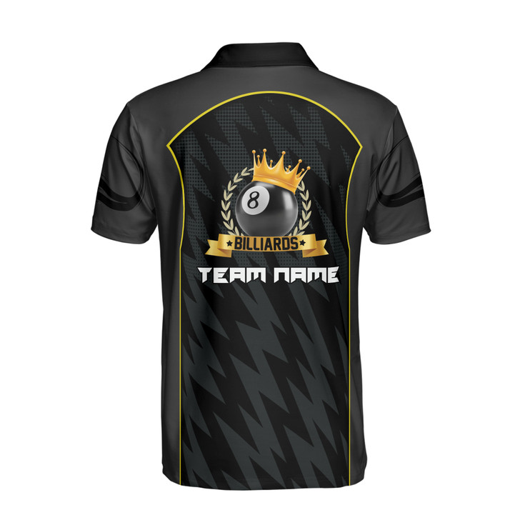 Personalized Billiard Team Name Men's Polo S-5XL