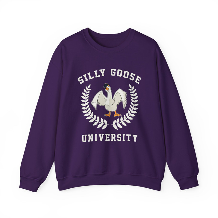 Funny Silly Goose University Sweatshirt College Gift Adult S-5XL
