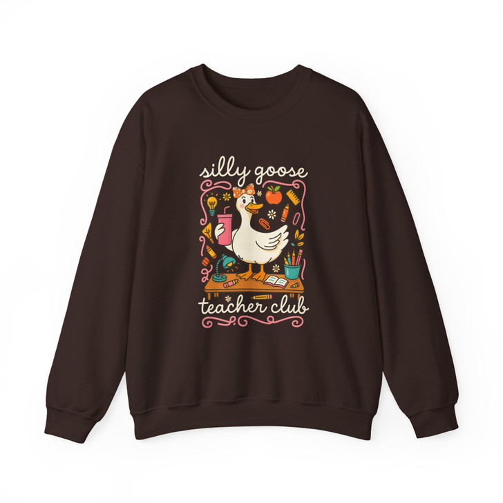 Funny Silly Goose Teacher Sweatshirt Appreciation Adult S-5XL