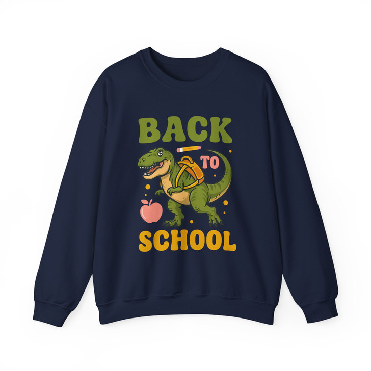 Trendy Back To School Dinosaur Teacher Sweatshirt Adult S-5XL