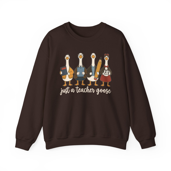 Funny Goose Teacher Sweatshirt Silly Gift Adult S-5XL