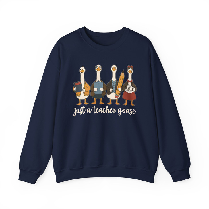 Funny Goose Teacher Sweatshirt Silly Gift Adult S-5XL