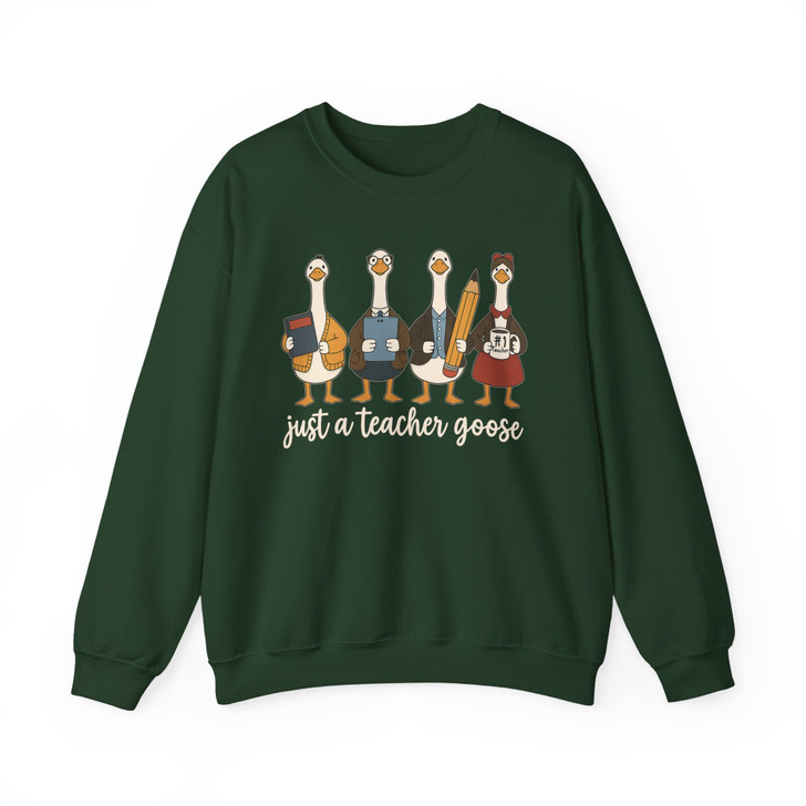 Funny Goose Teacher Sweatshirt Silly Gift Adult S-5XL