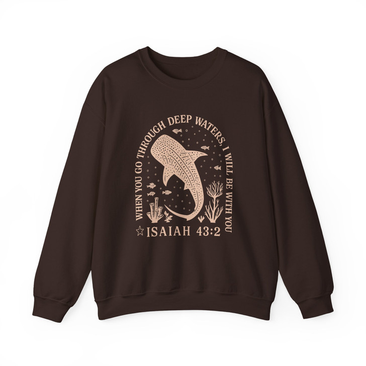 Whale Shark Christian Beach Faith Sweatshirt Adult S-5XL