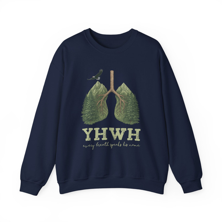 YHWH Breath Christian Faith Sweatshirt Adult S-5XL