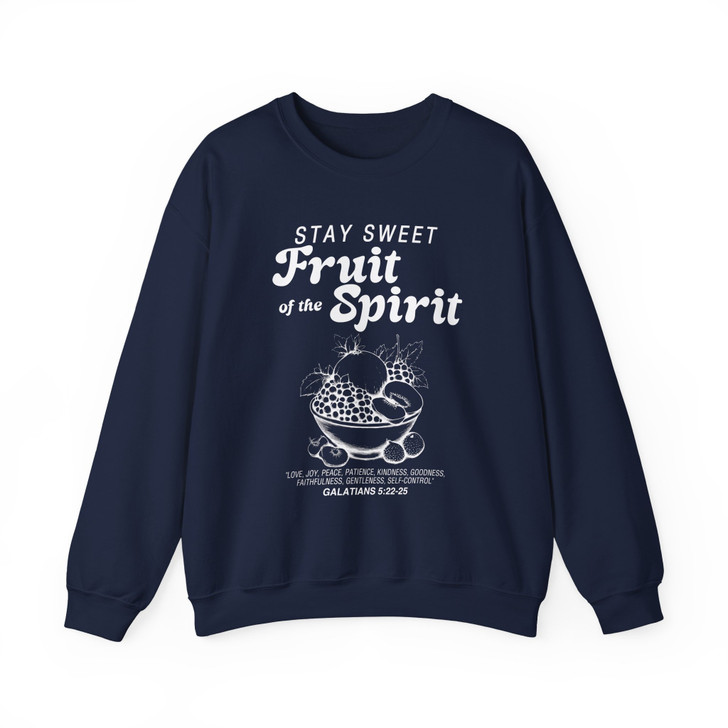 Fruits Of The Spirit Vintage Christian Sweatshirt Adult S-5XL