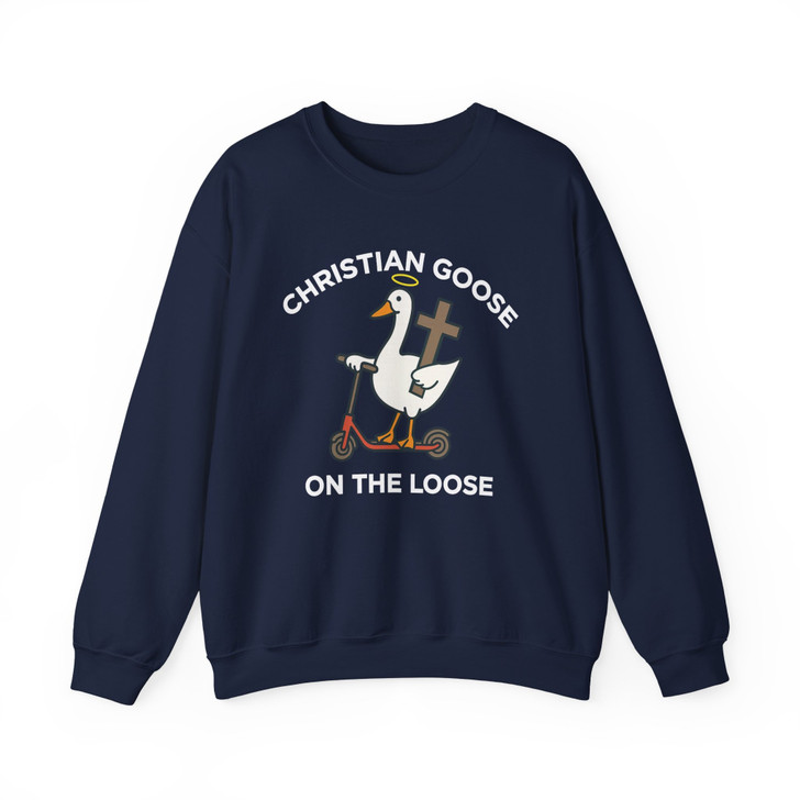 Christian Goose On The Loose Sweatshirt Adult S-5XL