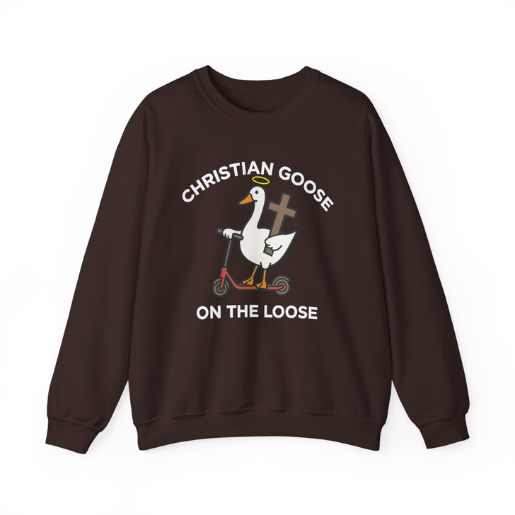 Christian Goose On The Loose Sweatshirt Adult S-5XL