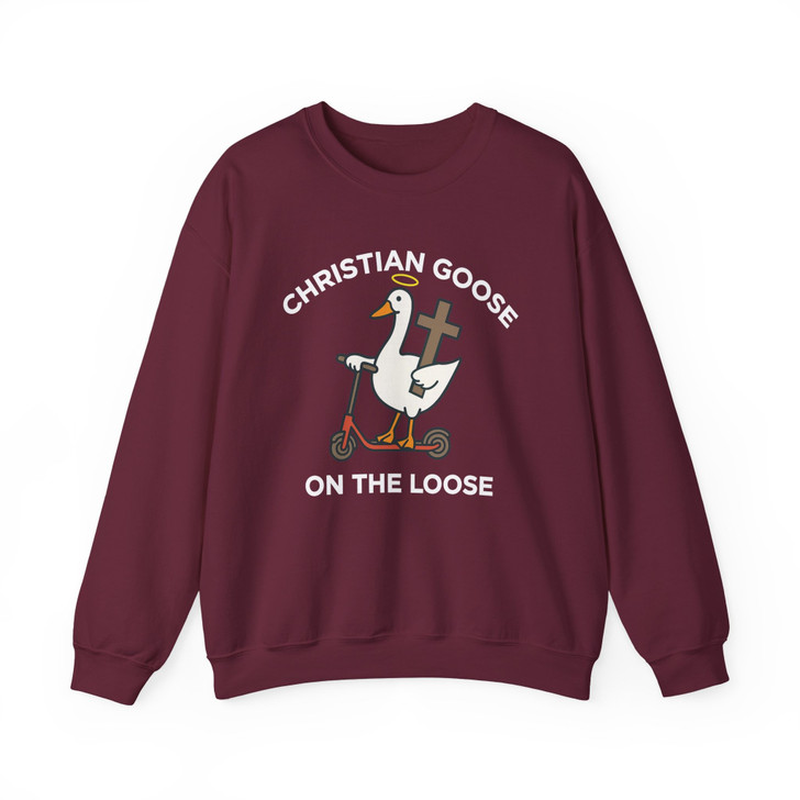 Christian Goose On The Loose Sweatshirt Adult S-5XL
