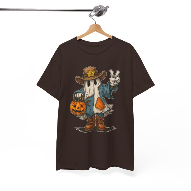 Halloween Witch And Pumpkin Shirt Adult T Shirt S-5XL