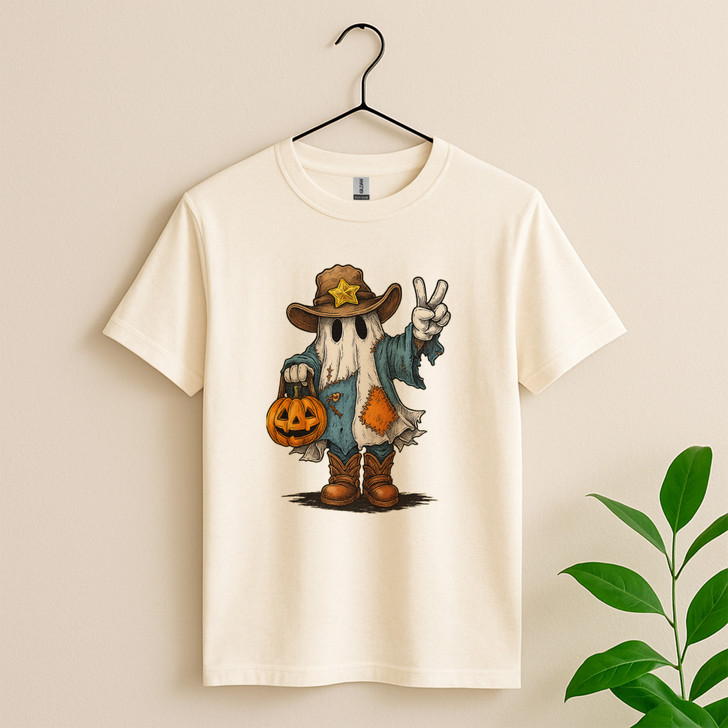 Halloween Witch And Pumpkin Shirt Adult T Shirt S-5XL