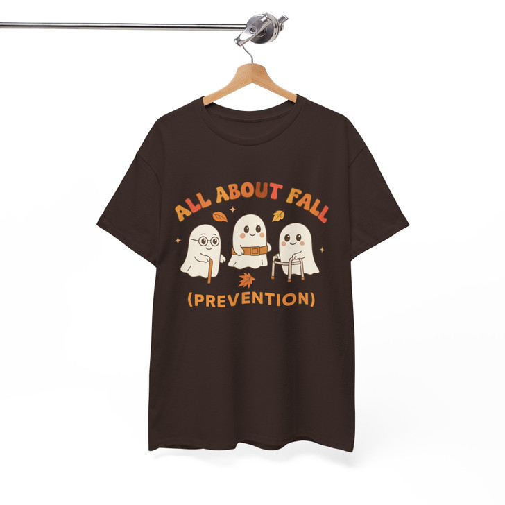Ghost All About Fall Prevention Shirt Occupational Therapy Halloween T-Shirt S-5XL