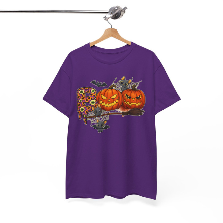 Pumpkin Cat Halloween Shirt Matching Family Fall T-Shirt S-5XL