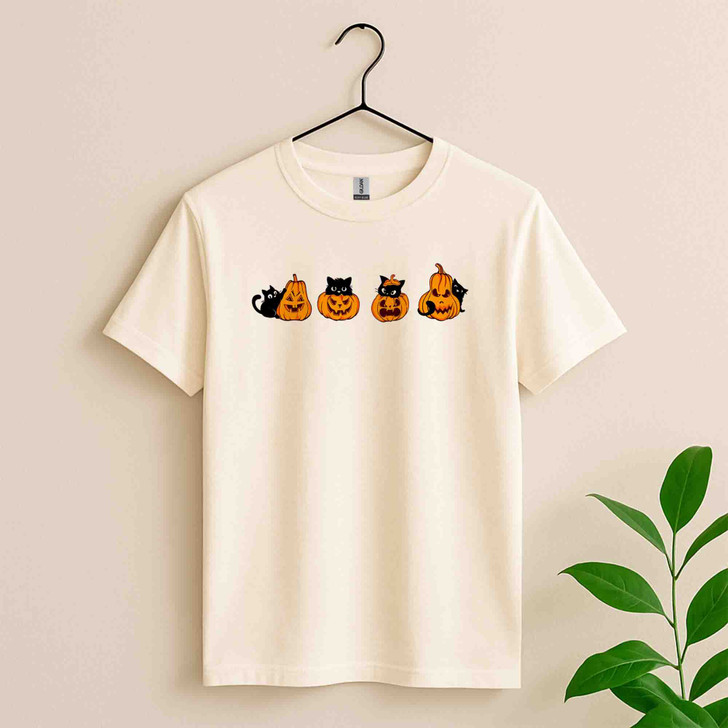 Jack O Lantern Halloween Shirt Cute Pumpkin Face T-Shirt S-5XL
