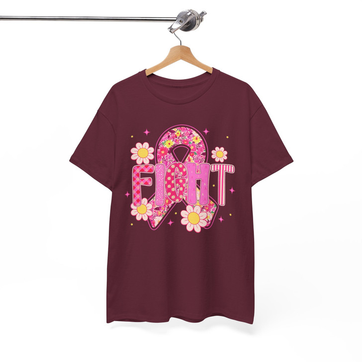 Breast Cancer Awareness Shirt Pink Ribbon October T-Shirt S-5XL