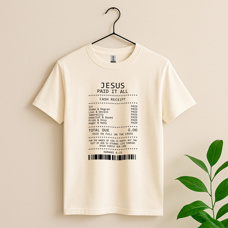 Jesus Paid It All Shirt Christian Worship Jesus Loves Me T-Shirt S-5XL