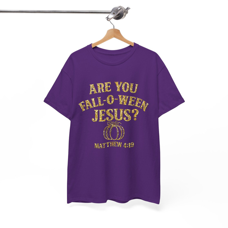 Are You Fall O Ween Jesus Shirt Religious Halloween T-Shirt S-5XL