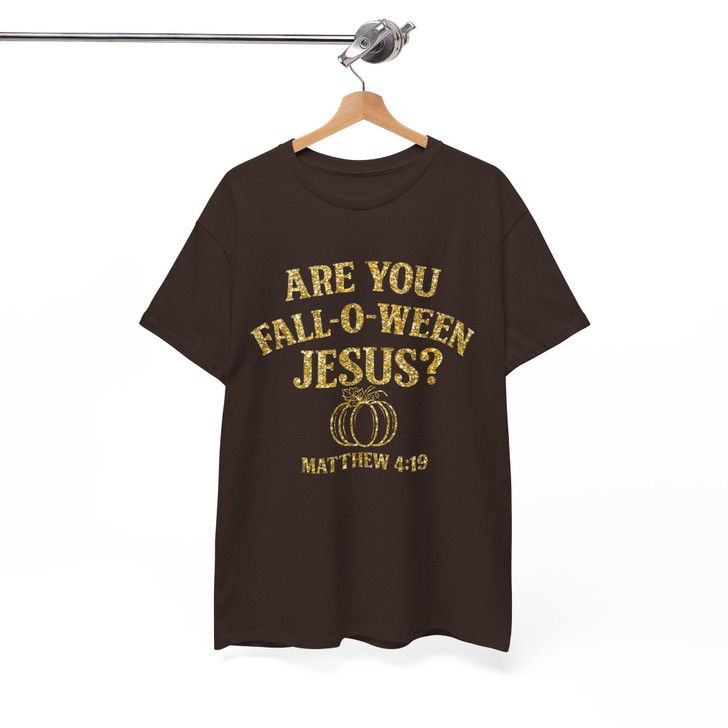 Are You Fall O Ween Jesus Shirt Religious Halloween T-Shirt S-5XL