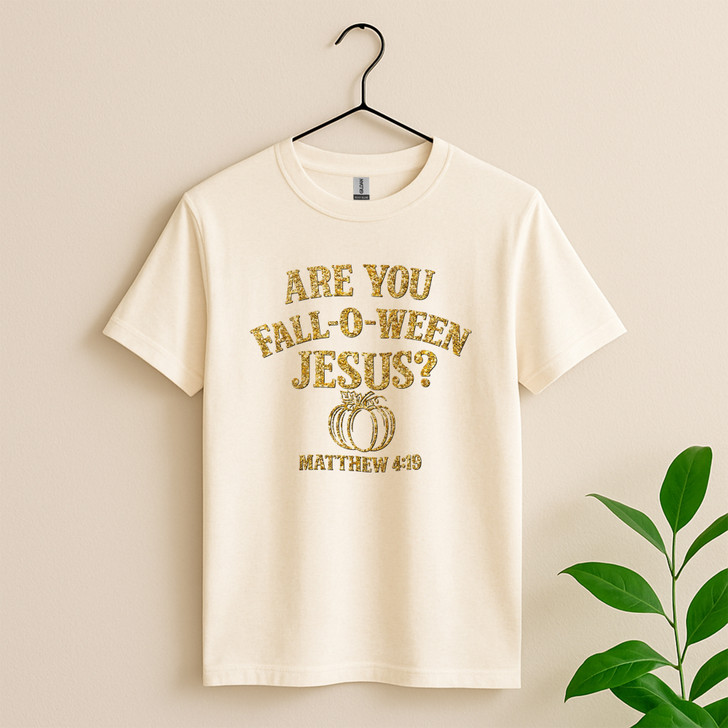 Are You Fall O Ween Jesus Shirt Religious Halloween T-Shirt S-5XL