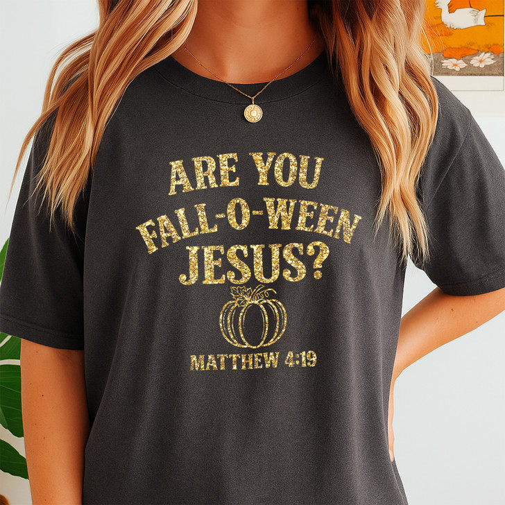 Are You Fall O Ween Jesus Shirt Religious Halloween T-Shirt S-5XL