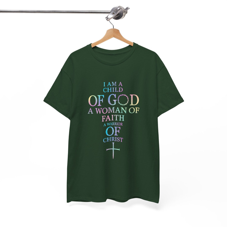 Child Of God Shirt Woman Of Faith Christian T-Shirt S-5XL